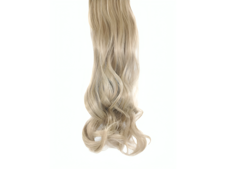 10 Piece Wavy Long 55-60cm Full Head Clip-on Hair Extensions XXL - 16M60 Ash Beige Light Blonde Mix
