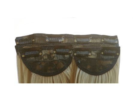3 Piece 60cm Full Head Clip-on Hair Extensions XXL - H18B-613 Ash light mix