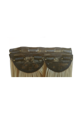 3 Piece 60cm Full Head Clip-on Hair Extensions XXL - H18B-613 Ash light mix