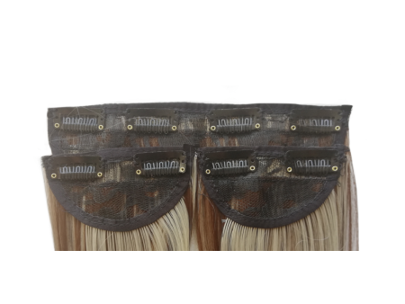 3 Piece 60cm Full Head Clip-on Hair Extensions XXL - H8a-88 Light Expresso Mix