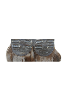 3 Piece 60cm Full Head Clip-on Hair Extensions XXL - 6K Chestnut brown