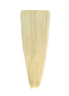 3 Piece 60cm Full Head Clip-on Hair Extensions XXL - T60-613 White blonde mix
