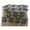10 Piece Wavy Long 55-60cm Full Head Clip-on Hair Extensions XXL - 9M-88 Light Latte Blonde Mix