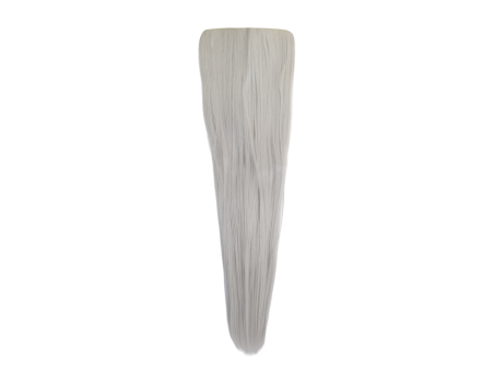 3 Piece 60cm Full Head Clip-on Hair Extensions XXL - 1001A Silver white