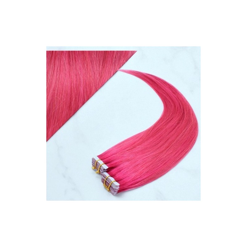 50cm *pink Tape in 10pc Indian remy human hair by velvet hair 50cm *pink Tape in 10pc Indian remy human hair by velvet hair