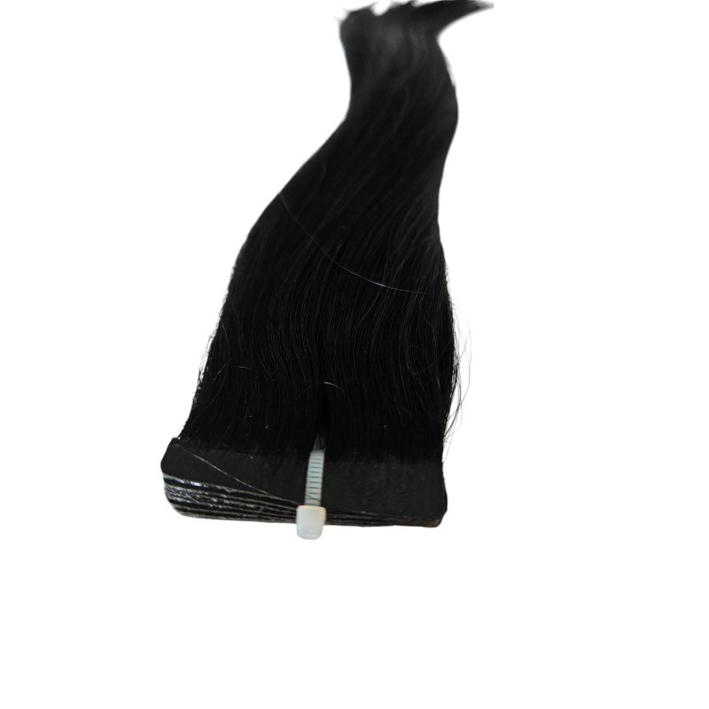 30cm 10pc Colour 1 Jet black Tape in Human Hair Indian Remy