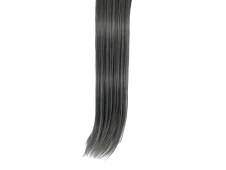 3 Piece 60cm Full Head Clip-on Hair Extensions XXL - Salt and Pepper  8M60