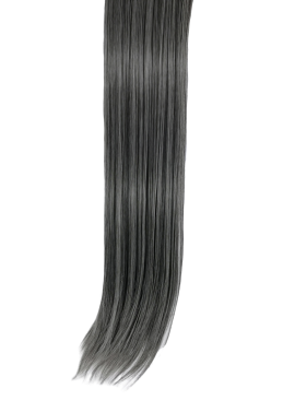 3 Piece 60cm Full Head Clip-on Hair Extensions XXL - Salt and Pepper  8M60