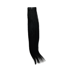 25cm Jet Black Colour 1 Human Hair Tape In Extensions - Salon Quality -10pc Indian Remy