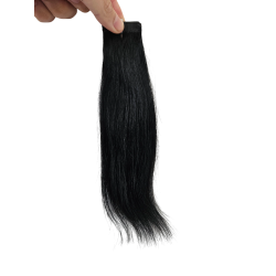 25cm Jet Black Colour 1 Human Hair Tape In Extensions - Salon Quality -10pc Indian Remy