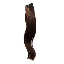 25cmColour 2 Dark Brown Human Hair Tape In Extensions - Salon Quality -10pc Indian Remy
