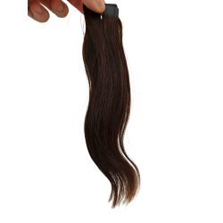 25cmColour 2 Dark Brown Human Hair Tape In Extensions - Salon Quality -10pc Indian Remy