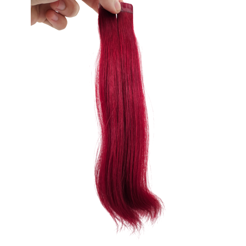 25cm *99J Plum Tape in 10pc Indian remy human hair 25cm *99J Plum Tape in 10pc Indian remy human hair