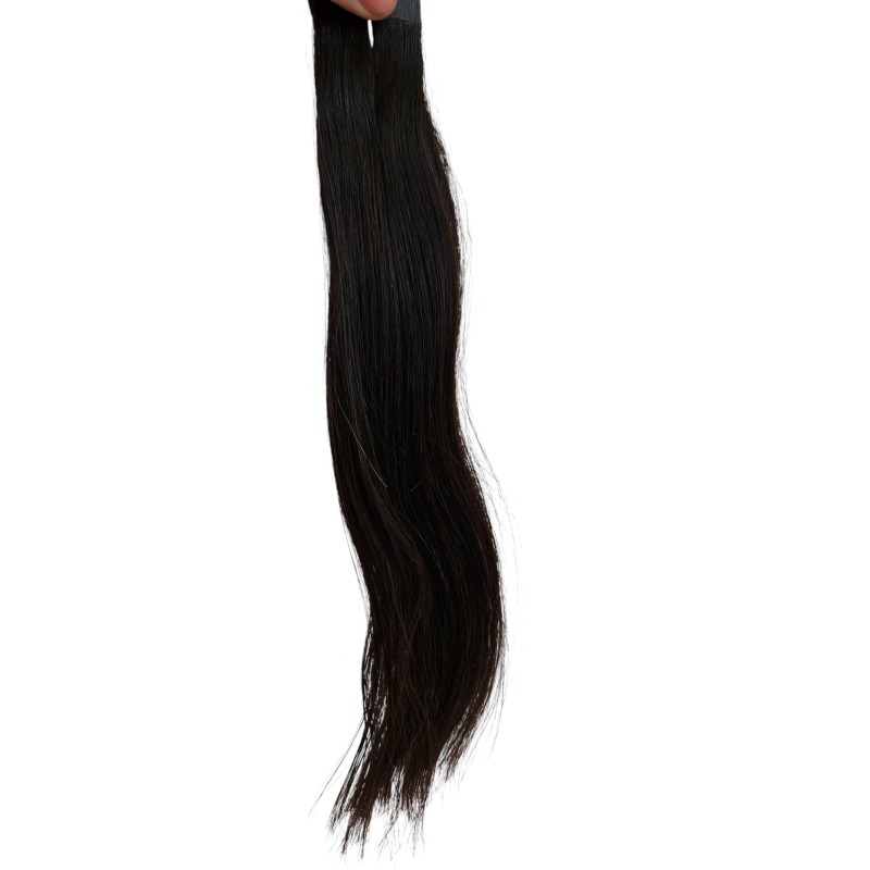 30cm 1b Black brown Tape in 10pc virgin Indian remy human hair