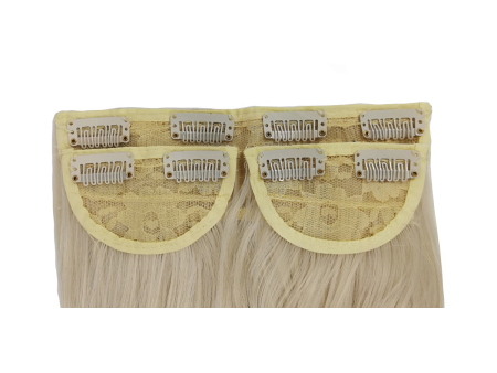 3 Piece 60cm Full Head Clip-on Hair Extensions XXL - Beige Blonde Mix  18m613