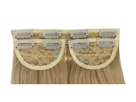 3 Piece 60cm Full Head Clip-on Hair Extensions XXL - Light Beige Blonde Mix 22m60