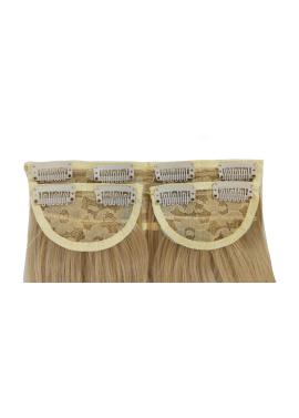 3 Piece 60cm Full Head Clip-on Hair Extensions XXL - Light Beige Blonde Mix 22m60