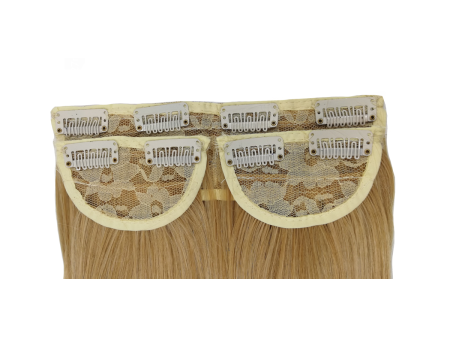 3 Piece 60cm Full Head Clip-on Hair Extensions XXL - Strawberry Platinum Blonde Mix 27m613