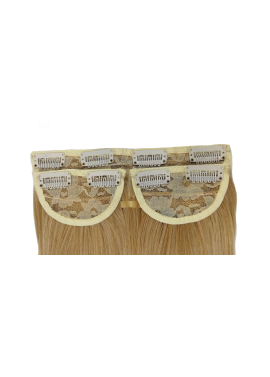 3 Piece 60cm Full Head Clip-on Hair Extensions XXL - Strawberry Platinum Blonde Mix 27m613