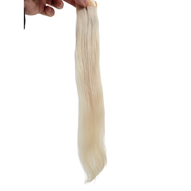 30cm *60 light platinum blonde Tape in hair extensions 10pc European remy human hair