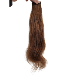 30cm *6 Chestnut brown Tape in 10pc Indian remy human hair