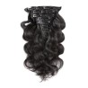 Body Wave color 1B 35cm (14") XXL 7pc clip in - 100% Brazilian Remy Human Hair