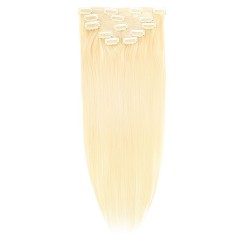 Straight Color 613 35cm (14") XXL 7pc clip in - 100% Brazilian Remy Human Hair