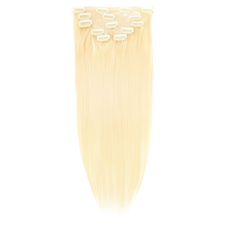 Straight Color 613 35cm (14") XXL 7pc clip in - 100% Brazilian Remy Human Hair Straight Color 613 35cm (14") XXL 7pc clip in - 100% Brazilian Remy Human Hair