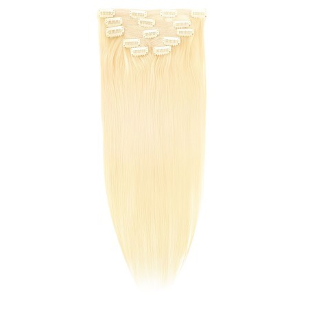 Straight Color 613 35cm (14") XXL 7pc clip in - 100% Brazilian Remy Human Hair
