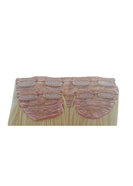 3 Piece 60cm Full Head Clip-on Hair Extensions XXL - 24-613 Ash platinum mix