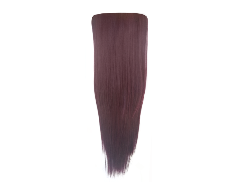 3 Piece 60cm Full Head Clip-on Hair Extensions XXL - 99j Deep plum 3 Piece 60cm Full Head Clip-on Hair Extensions XXL - 99j Deep plum