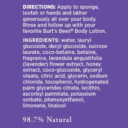 Burts bees Calming lavender & honey body wash 354ml