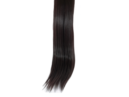 3 Piece 60cm Full Head Clip-on Hair Extensions XXL - Mahogany Dark Brown Mix  2m33