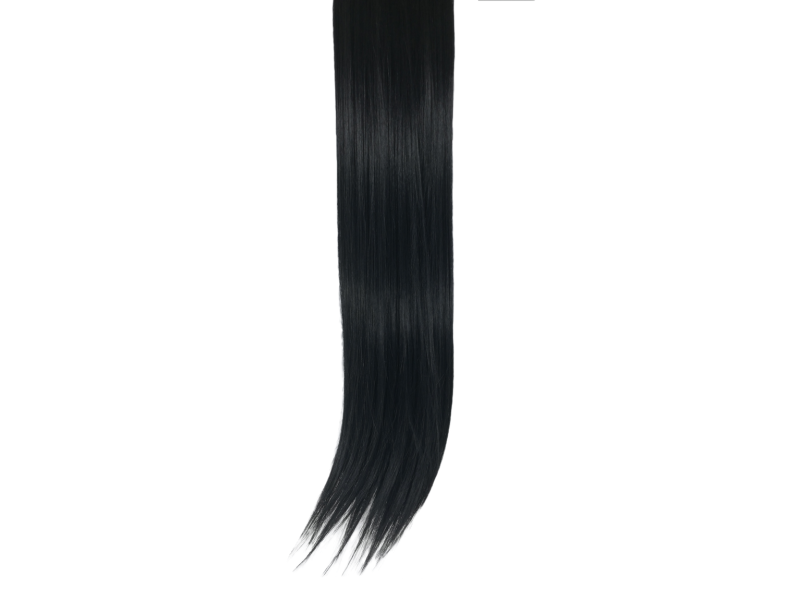 10 Piece Straight Long 55-60cm Full Head Clip-on Hair Extensions XXL - 1 Jet Black Straight