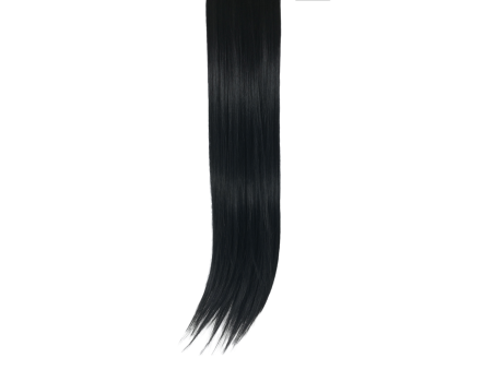 10 Piece Straight Long 55-60cm Full Head Clip-on Hair Extensions XXL - 1 Jet Black Straight