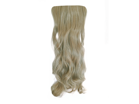 Long 3 Piece 60cm Full Head Clip-on Hair Extensions XXL Wavy - M18B-60 Extra Ash platinum blonde mix