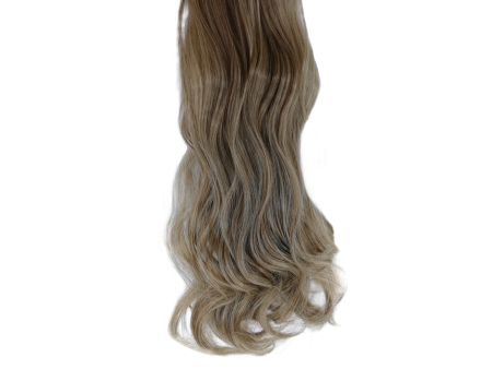 Long 3 Piece 60cm Full Head Clip-on Hair Extensions XXL Wavy - Light Brown Platinum mix 12m613
