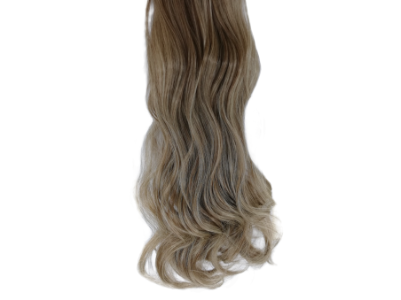Long 3 Piece 60cm Full Head Clip-on Hair Extensions XXL Wavy - Light Brown Platinum mix 12m613