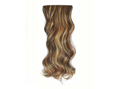 Long 3 Piece 60cm Full Head Clip-on Hair Extensions XXL Wavy - H4-27 Expresso mix