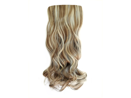 Long 3 Piece 60cm Full Head Clip-on Hair Extensions XXL Wavy - H18B-613 Ash light mix