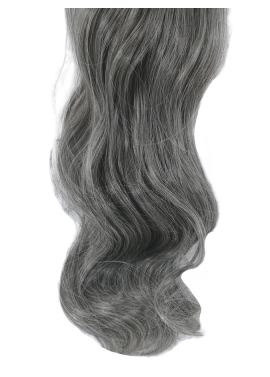 Long 3 Piece 60cm Full Head Clip-on Hair Extensions XXL Wavy - 2M60 Salt & pepper mix