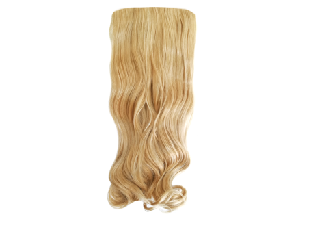 Long 3 Piece 60cm Full Head Clip-on Hair Extensions XXL Wavy - 27-613 Golden blonde mix