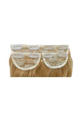 Long 3 Piece 60cm Full Head Clip-on Hair Extensions XXL Wavy - 27-613 Golden blonde mix