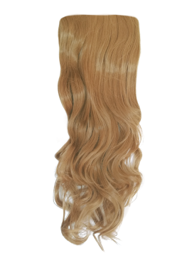 Long 3 Piece 60cm Full Head Clip-on Hair Extensions XXL Wavy - 27 Strawberry blonde