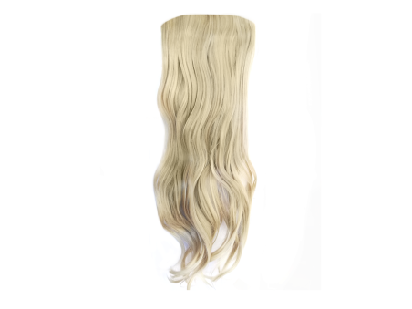 Long 3 Piece 60cm Full Head Clip-on Hair Extensions XXL Wavy - 24-613 Light platinum blonde mix