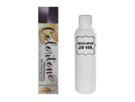 Colortone Professional Hair Dye Toner Tint Coloring Cream - 6PP Dark Violet slate