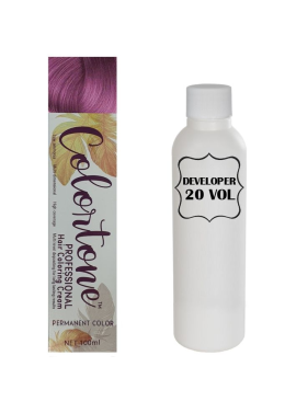 8BV Medium ash magenta - 6 TUBES pack (same color, no developer) Colortone professional 100ML