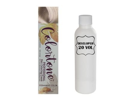 Colortone Professional Hair Dye Toner Tint Coloring Cream - 10.71 Light Ash Pearl Blonde