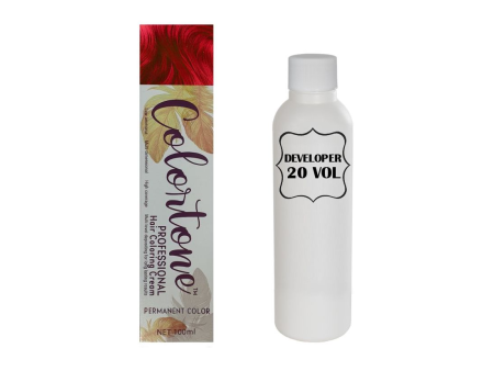Colortone Professional Hair Dye Additive Tint Coloring Cream - 0.45 Red