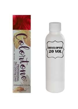 Colortone Professional Hair Dye Additive Tint Coloring Cream - 0.45 Red